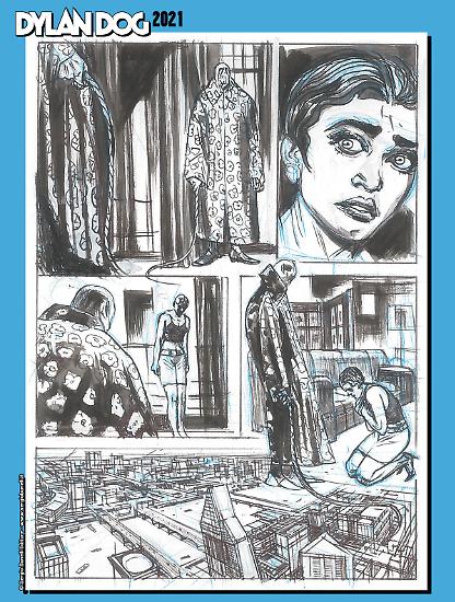 Dylan Dog 2021 - Tavola di Carlo Ambrosini.