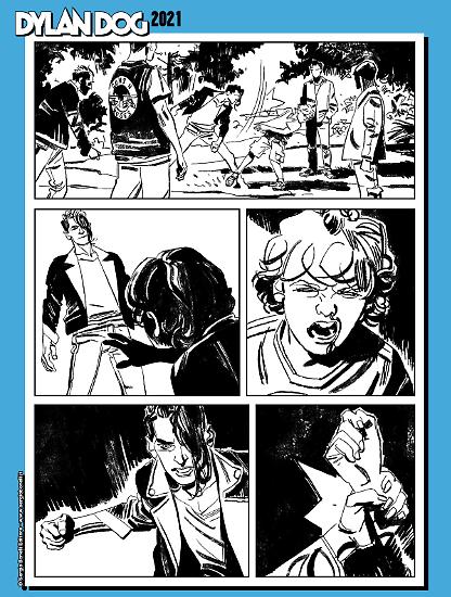 Dylan Dog 2021 - Tavola di Andrea Chella.