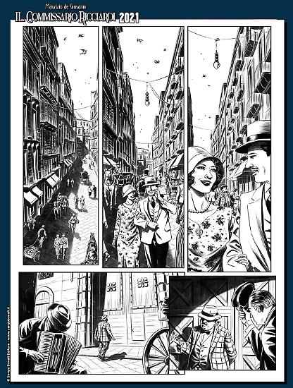 Il Commissario Ricciardi 2021 - Vipera, disegni di Lucilla Stellato.