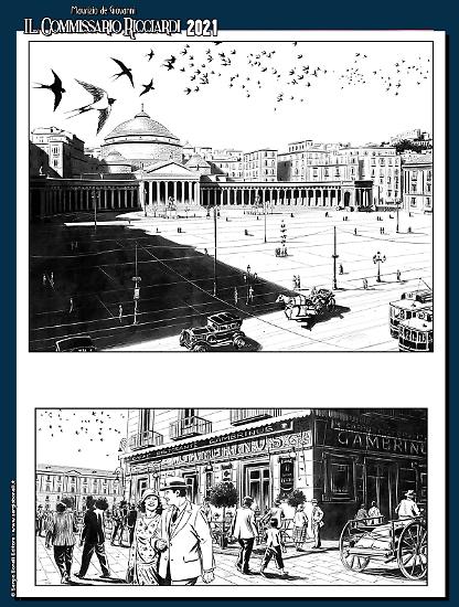 Il Commissario Ricciardi 2021 - Vipera, disegni di Lucilla Stellato.
