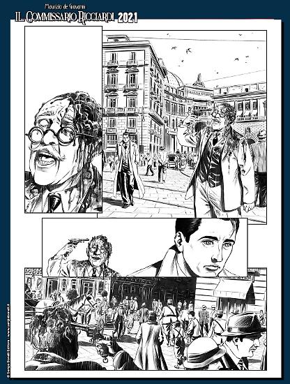 Il Commissario Ricciardi 2021 - Vipera, disegni di Lucilla Stellato.