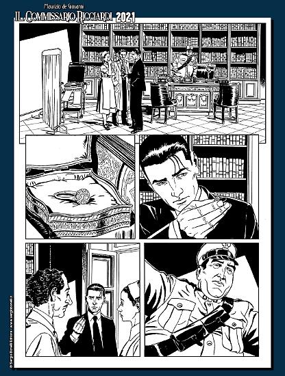 Il Commissario Ricciardi 2021 - In fondo al tuo cuore, disegni di Alessandro Nespolino.