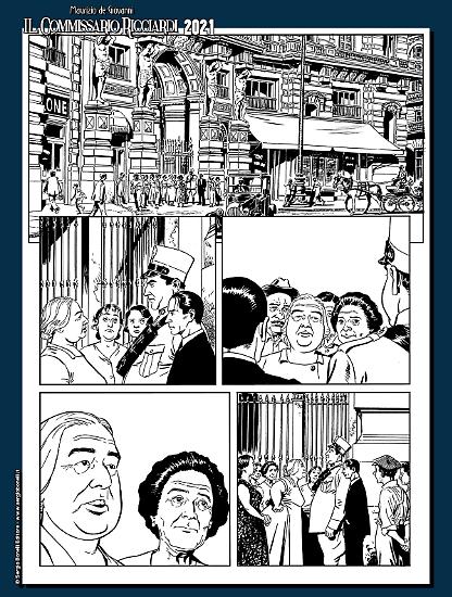 Il Commissario Ricciardi 2021 - In fondo al tuo cuore, disegni di Alessandro Nespolino.