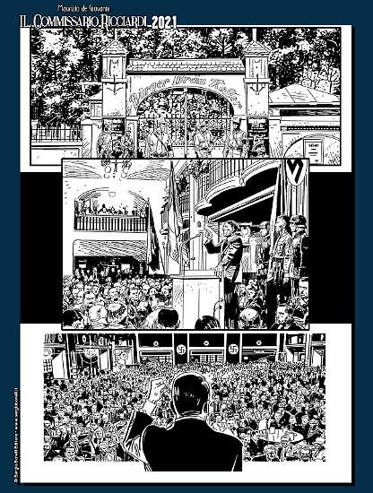 Il Commissario Ricciardi 2021 - Anime di vetro, disegni di Luigi Siniscalchi.