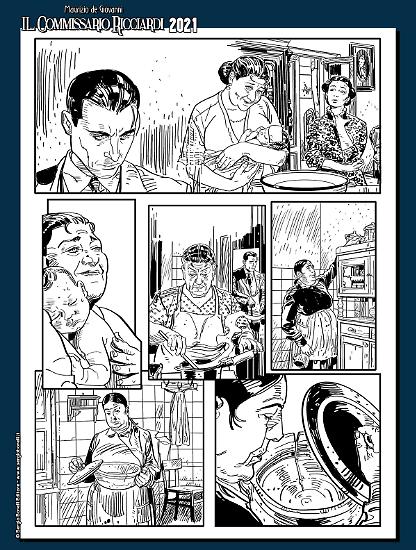 Il Commissario Ricciardi 2021 - Anime di vetro, disegni di Luigi Siniscalchi.