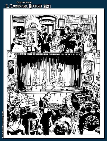 Il Commissario Ricciardi 2021 - Rondini, disegni di Luigi Siniscalchi.