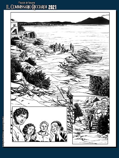 Il Commissario Ricciardi 2021 - Il purgatorio dell'angelo, disegni di Lucilla Stellato.