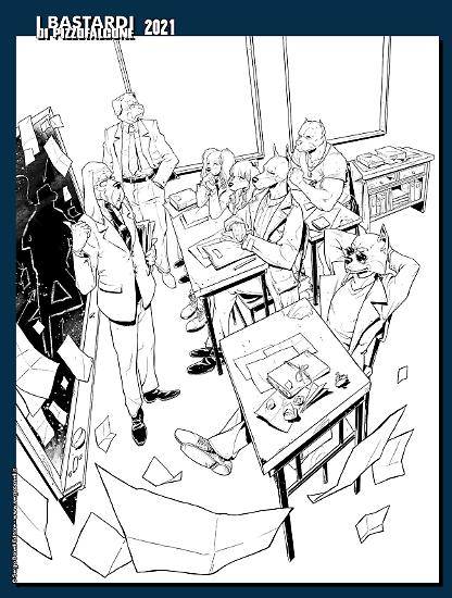 I Bastardi di Pizzofalcone 2021 - Ricciardi Magazine, illustrazione di Carmelo Zagaria.
