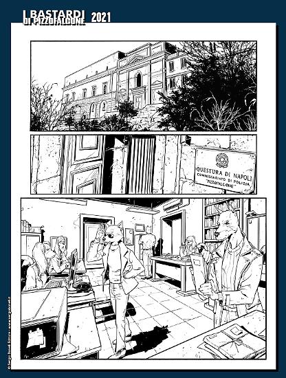 I Bastardi di Pizzofalcone 2021 - Ricciardi Magazine, disegni di Carmelo Zagaria.