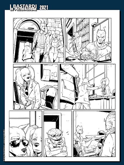 I Bastardi di Pizzofalcone 2021 - Ricciardi Magazine, disegni di Carmelo Zagaria.