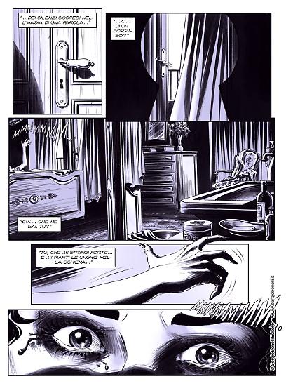 Una tavola di "Il commissario Ricciardi. Vipera". Disegni di Lucilla Stellato, testi di Sergio Brancato dal romanzo di Maurizio de Giovanni.