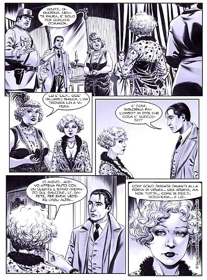 Una tavola di "Il commissario Ricciardi. Vipera". Disegni di Lucilla Stellato, testi di Sergio Brancato dal romanzo di Maurizio de Giovanni.