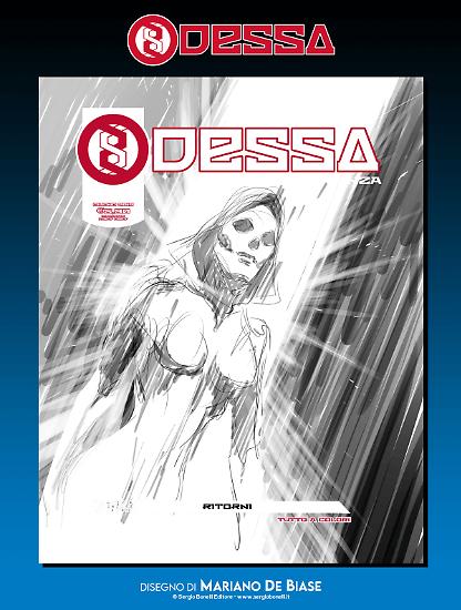 Un bozzetto della cover di Odessa Resistenza n.3 "Ritorni".