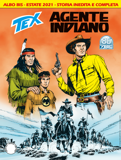 La copertina di Claudio Villa per "Agente indiano", Tex 729 Bis.
