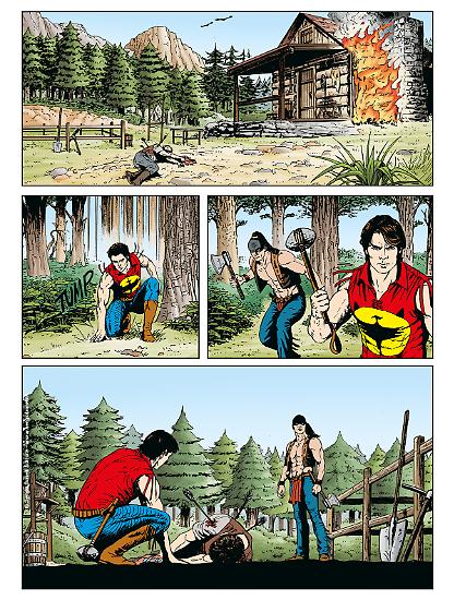 Soggetto e sceneggiatura di Luigi Mignacco, disegni di Val Romeo, colori di GFB Comics.