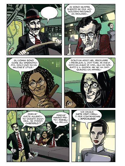 "Groucho Profondo", testi di Paola Barbato, disegni di Luigi Piccatto, colori di Luigi Piccatto e Virginia Chiabotti.