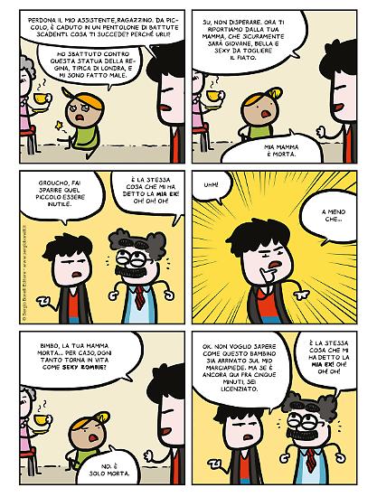 "Il bambino di Baskerville", testi, disegni e colori di Sio.