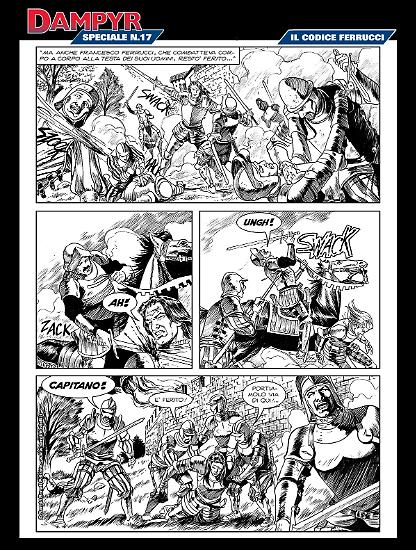 "Il codice Ferrucci", testi di Moreno Burattini, disegni di Fabrizio Russo.