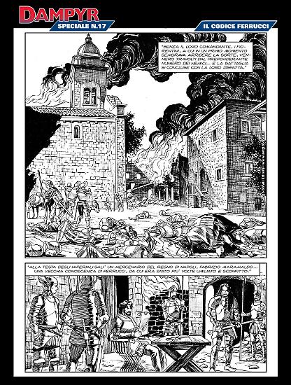"Il codice Ferrucci", testi di Moreno Burattini, disegni di Fabrizio Russo.