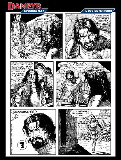"Il codice Ferrucci", testi di Moreno Burattini, disegni di Fabrizio Russo.