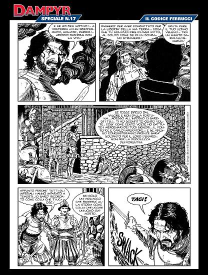 "Il codice Ferrucci", testi di Moreno Burattini, disegni di Fabrizio Russo.
