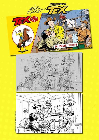 Vi mostriamo qui di seguito le fasi di realizzazione delle copertine della serie inedita di Tex "Silver Star".