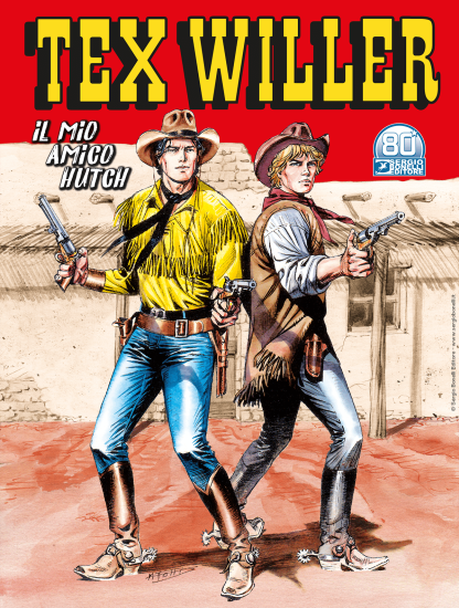 La copertina definitiva di Tex Willer 37 "il mio amico Hutch", dal 18 novembre in edicola.