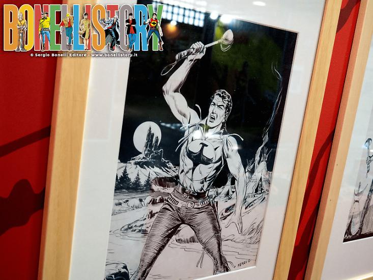 Bonelli Story Le rarità - Disegno originale di Gallieno Ferri per la mitica copertina del numero 52 di Zenith!