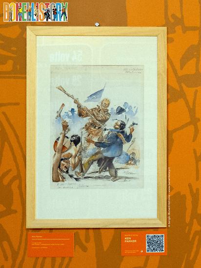 Bonelli Story - L'illustrazione originale per la cover del primo albo di Ken Parker pubblicato da Isola Trovata.