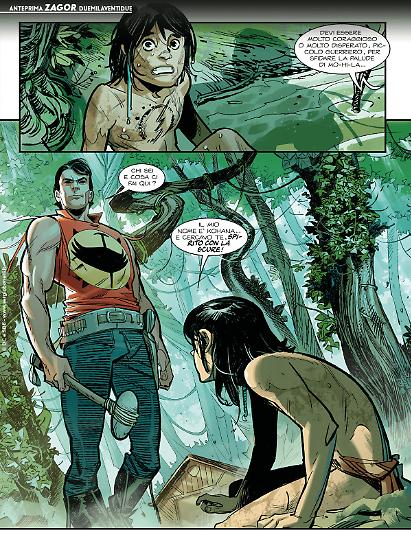 Zagor 2022 - Tavola di Davide Gianfelice, colori di Adele Matera e Luca Saponti.