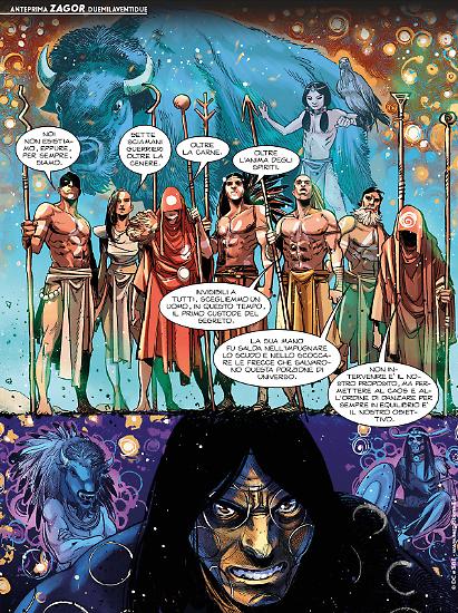 Zagor 2022 - Tavola di Davide Gianfelice, colori di Adele Matera e Luca Saponti.
