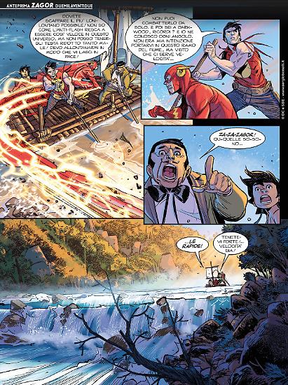 Zagor 2022 - Tavola di Davide Gianfelice, colori di Adele Matera e Luca Saponti.