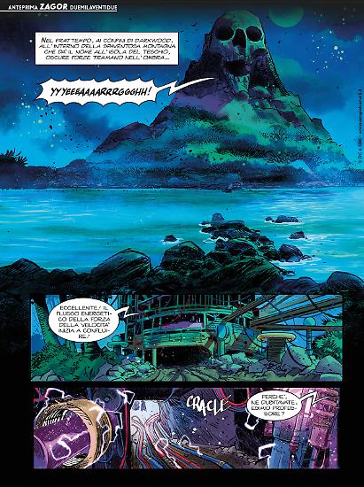 Zagor 2022 - Tavola di Davide Gianfelice, colori di Adele Matera e Luca Saponti.