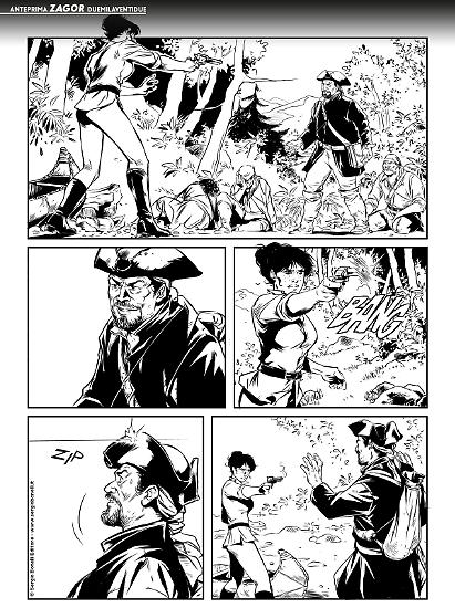 Zagor 2022 - Tavola di Anna Lazzarini.