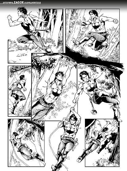 Zagor 2022 - Tavola di Anna Lazzarini.