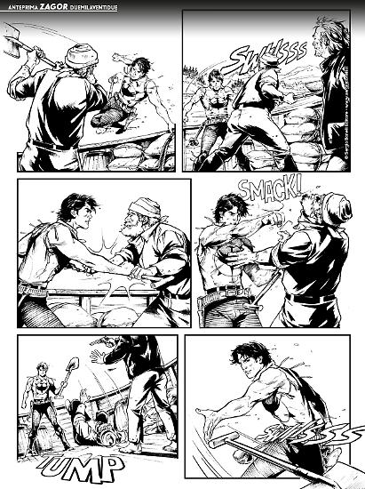 Zagor 2022 - Tavola di Anna Lazzarini.