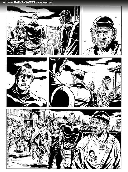 Nathan Never 2022 - Tavola di Davide Rigamonti e Emanuele Boccanfuso.