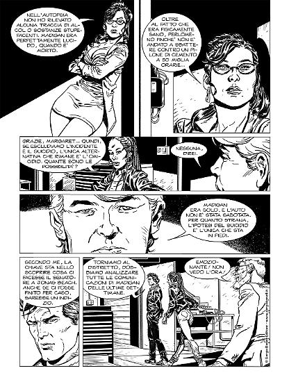 A seguire, vi mostriamo alcune tavole tratte da Nick Raider Le Nuove Indagini 6 "La nuova squadra".