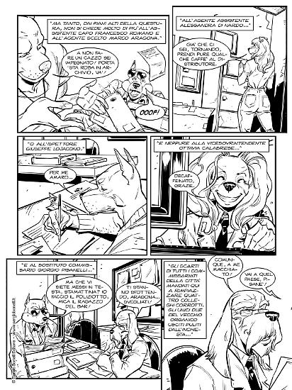 Una tavola di Carmelo Zagaria da "Noi siamo i Bastardi", in Il commissario Ricciardi Magazine 2022. Testi di Maurizio de Giovanni e Claudio Falco.