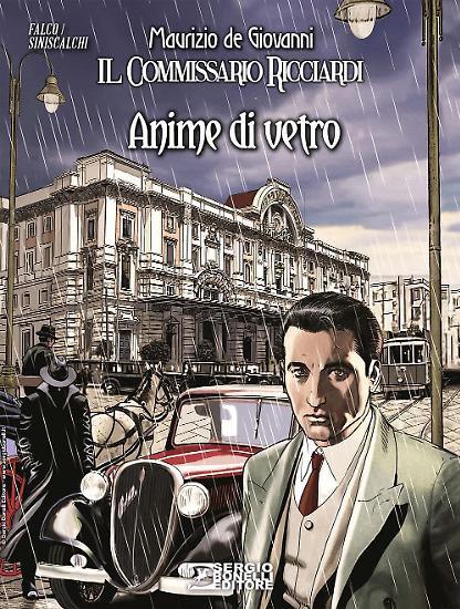 La copertina di Daniele Bigliardo per  "Il commissario Ricciardi a fumetti: Anime di vetro".