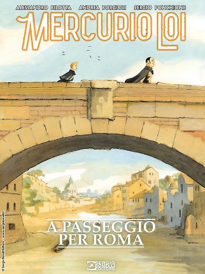 La copertina di Manuele Fior per "Mercurio Loi. A passeggio per Roma".