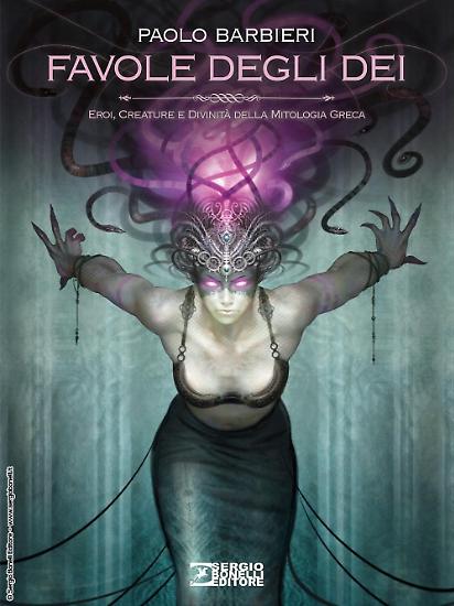 La copertina di Paolo Barbieri per l'edizione variant di "Favole degli dei - Eroi, Creature e Divinità della Mitologia Greca".