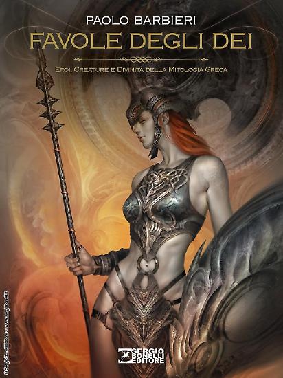 La copertina di Paolo Barbieri per "Favole degli dei - Eroi, Creature e Divinità della Mitologia Greca".