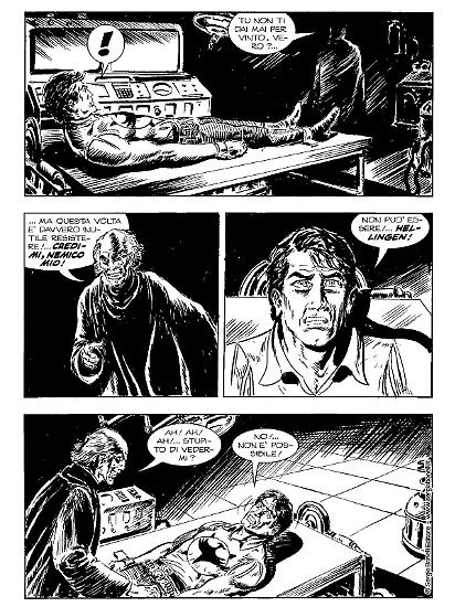Una tavola di Gallieno Ferri da "Zagor contro Hellingen. Il giorno dell'invasione".