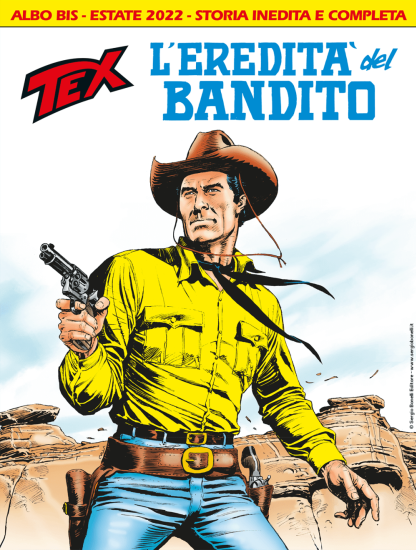 La copertina di Claudio Villa per "L'eredità del bandito", Tex 741 Bis.