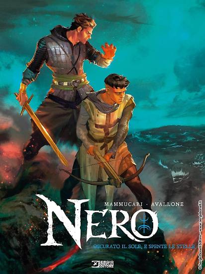 La copertina di Emiliano Mammucari per "Nero. Volume II - Oscurato il Sole, e spente le stelle".