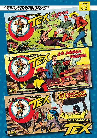 Le copertine delle strisce presenti nella cinquantaduesima uscita.