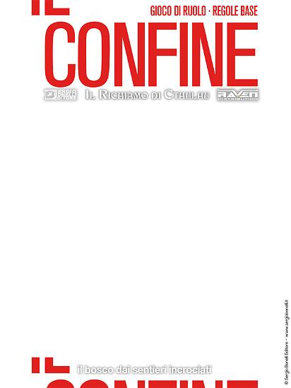 La copertina della versione limitata e numerata di Il Confine - Gioco di ruolo.