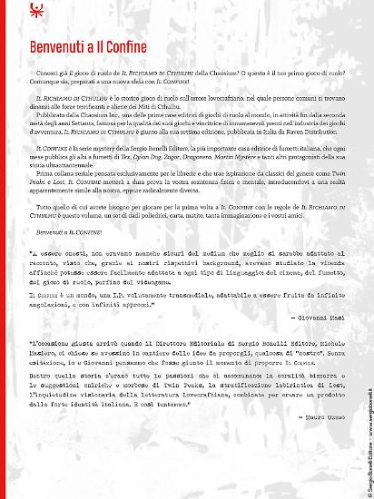 L'introduzione di Mauro Uzzeo al volume Il Confine - Gioco di ruolo.