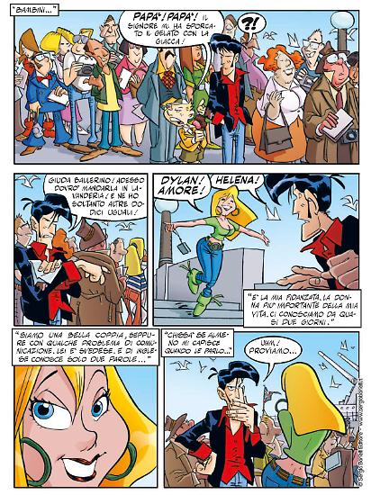 Una tavola dal volume Dylan Dog. Nel segno di Cavazzano. Testi di Tito Faraci.